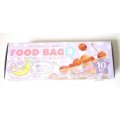 Sanrio Kiki & Lala Little Twin Stars Plastic Ziplock Plastic Food Bags 10 pcs S
