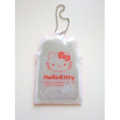 Photo2: Sanrio Hello Kitty Name Tag Reflection Keychain Traveling Brand New