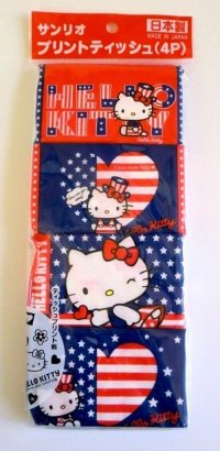 Sanrio Hello Kitty Pocket Tissue 4 pcs USA Brand New