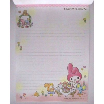 Photo2: Sanrio My Melody Letter Pad Picnic Brand New Pink