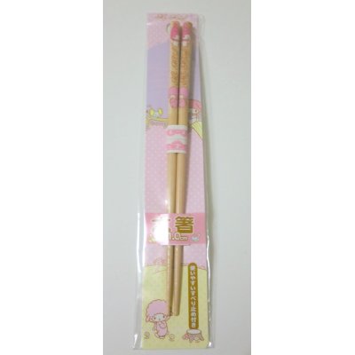 Photo1: Sanrio My Melody Wooden Chopsticks Brand New