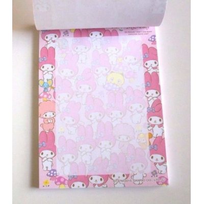 Photo2: Sanrio My Melody Mymelo Memo Pad Friends Pink Brand New