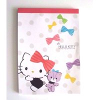 Sanrio Hello Kitty Memo Pad Ribbon Pink Brand New