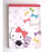 Photo1: Sanrio Hello Kitty Memo Pad Ribbon Pink Brand New (1)