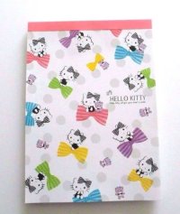 Sanrio Hello Kitty Memo Pad Ribbon Pink Brand New