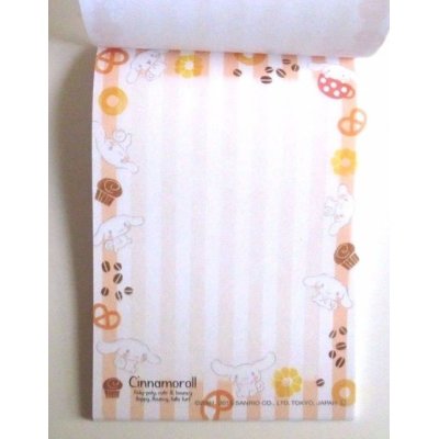 Photo2: Sanrio Cinnamoroll Memo Pad Stripe Brand New