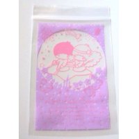 Sanrio Little Twin Stars Kiki & Lala Plastic Ziplock Bags 15pcs S New