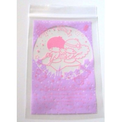 Photo1: Sanrio Little Twin Stars Kiki & Lala Plastic Ziplock Bags 15pcs S New