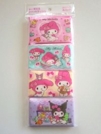 Sanrio My Melody Mymelo Pocket Tissue 4 pcs Brand New