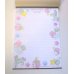 Photo2: Sanrio Little Twin Stars Kiki & Lala Letter Pad Unicorn White Brand New (2)