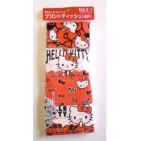 Sanrio Hello Kitty Pocket Tissue 4 pcs Ribbon Red Brand New