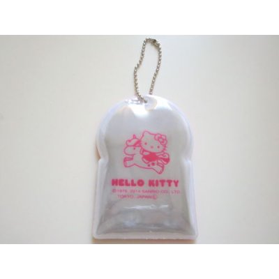 Photo2: Sanrio Hello Kitty Name Tag Reflection Keychain Traveling Brand New