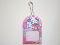 Sanrio Hello Kitty Name Tag Reflection Keychain Traveling Brand New