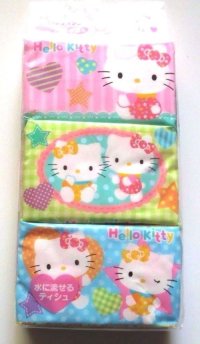 Sanrio Hello Kitty Pocket Tissue 6 pcs Pastel Brand New