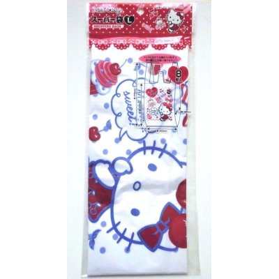 Photo1: Sanrio Hello Kitty Plastic Bags L 8 pcs Sweets Brand New