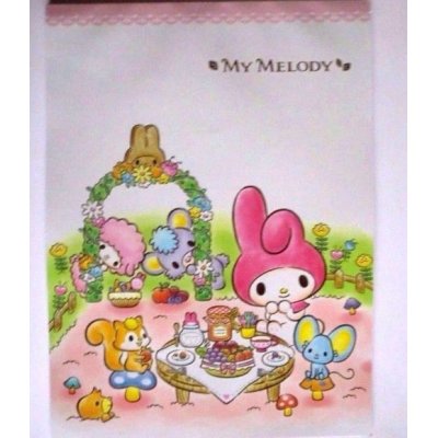 Photo1: Sanrio My Melody Letter Pad Picnic Brand New Pink