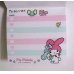 Photo2: Sanrio My Melody Memo Pad To Do List Stripe Pink Brand New (2)