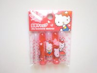 Sanrio Hello Kitty Pencil Caps Red Brand New