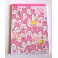 Sanrio My Melody Mymelo Memo Pad Friends Pink Brand New