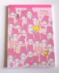 Sanrio My Melody Mymelo Memo Pad Friends Pink Brand New