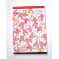 Sanrio My Melody Mymelo Memo Pad Friends Red Brand New