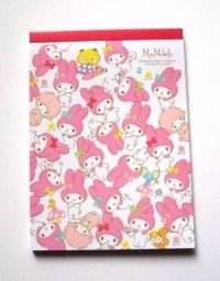 Sanrio My Melody Mymelo Memo Pad Friends Red Brand New