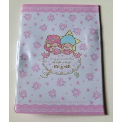 Photo2: Sanrio LittleTtwin Stars Kiki & Lala Card Case M Flower New