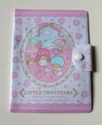 Sanrio LittleTtwin Stars Kiki & Lala Card Case M Flower New