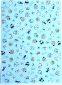 San-X Sumikko Gurashi Clear File Folder Blue Brand New