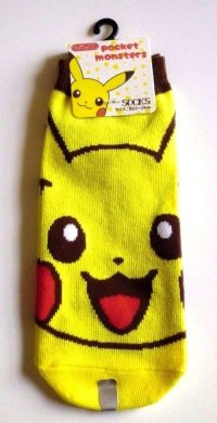 Nintendo Pokémon Pikachu Ankle Low Cut Socks Pokemon Yellow Brand New