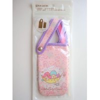 Sanrio Little Twin Stars Kiki & Lala Multi Pouch Pink Brand New