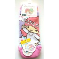 Sanrio Little Twin Stars Kiki & Lala Ankle Low Cut Pile Thick Socks Brand New