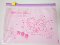 Sanrio Little Twin Stars Kiki & Lala Plastic Slide Packs 3 pcs set Purple Pink M Brand New