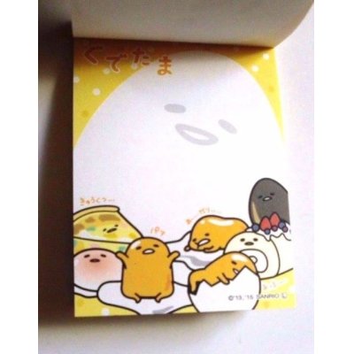 Photo2: Sanrio Gudetama Mini Memo Pad Egg Transformation Brand New