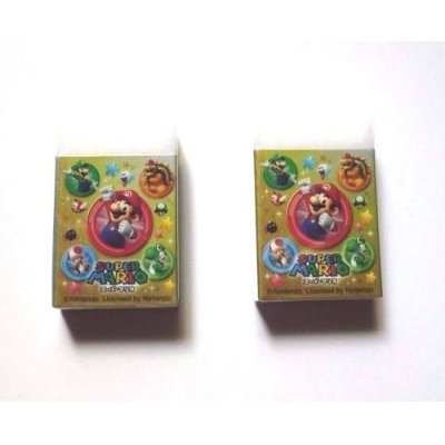 Photo2: Nintendo Super Mario Luise Eraser 2 pcs set Brand New