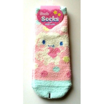 Photo1: Sanrio Cinnamoroll Fluffy Socks Pink Brand New