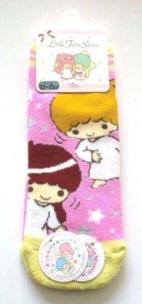 Sanrio Little Twin Stars Kiki & Lala Ankle Low Cut Pile Thick Socks Brand New