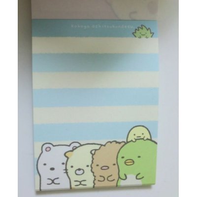 Photo3: San- X Sumikko Gurashi Mini Memo Pad Pink Brand New