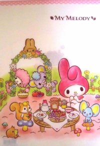 Sanrio My Melody Clear File Folder Picnic Pink Brand New