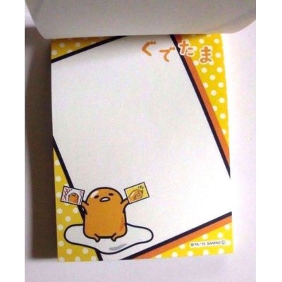 Photo2: Sanrio Gudetama Mini Memo Pad Egg Brand New