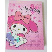 Sanrio My Melody Mini Memo Pad Pink Brand New