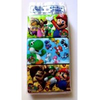 Nintendo Super Mario Pocket Tissue 6 pcs set Brand New