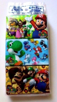 Nintendo Super Mario Pocket Tissue 6 pcs set Brand New