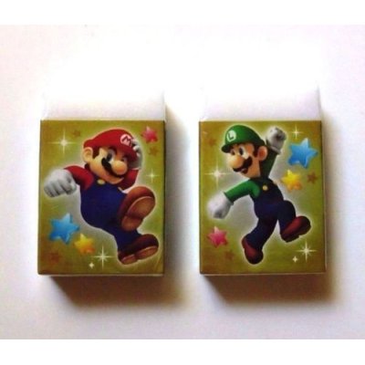 Photo1: Nintendo Super Mario Luise Eraser 2 pcs set Brand New