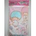 Photo1: Sanrio Little Twin Stars Kiki & Lala Plastic Bag Knapsack Pink Brand New (1)