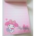 Photo2: Sanrio My Melody Mini Memo Pad Pink Brand New (2)