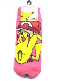 Nintendo Pokémon Pikachu Ankle Low Cut Socks Pokemon Pink Brand New