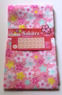 Tenugui Cotton Hand Cloth Japan Sakura 100% Cotton Brand-New Pink