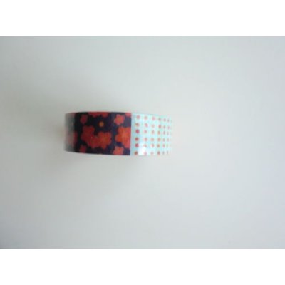 Photo2: Decorative Craft Washi Masking Tape Sticker Shibori Ume Japan Pattern