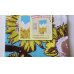 Photo2: Tenugui Cotton Cloth Sunflower 100% Cotton Brand-New White (2)